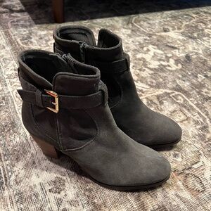 Diba Black Ankle Boots with Buckle